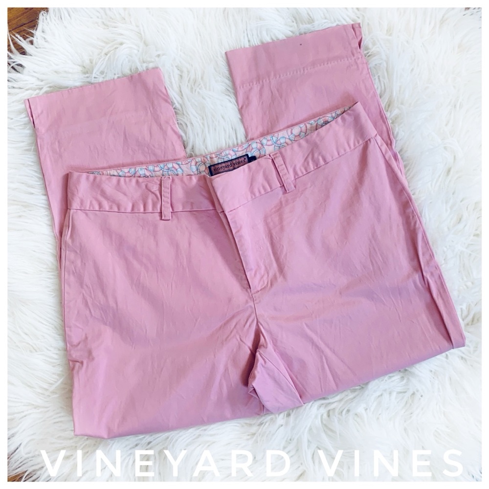 VINEYARD VINES pink capris crop pants